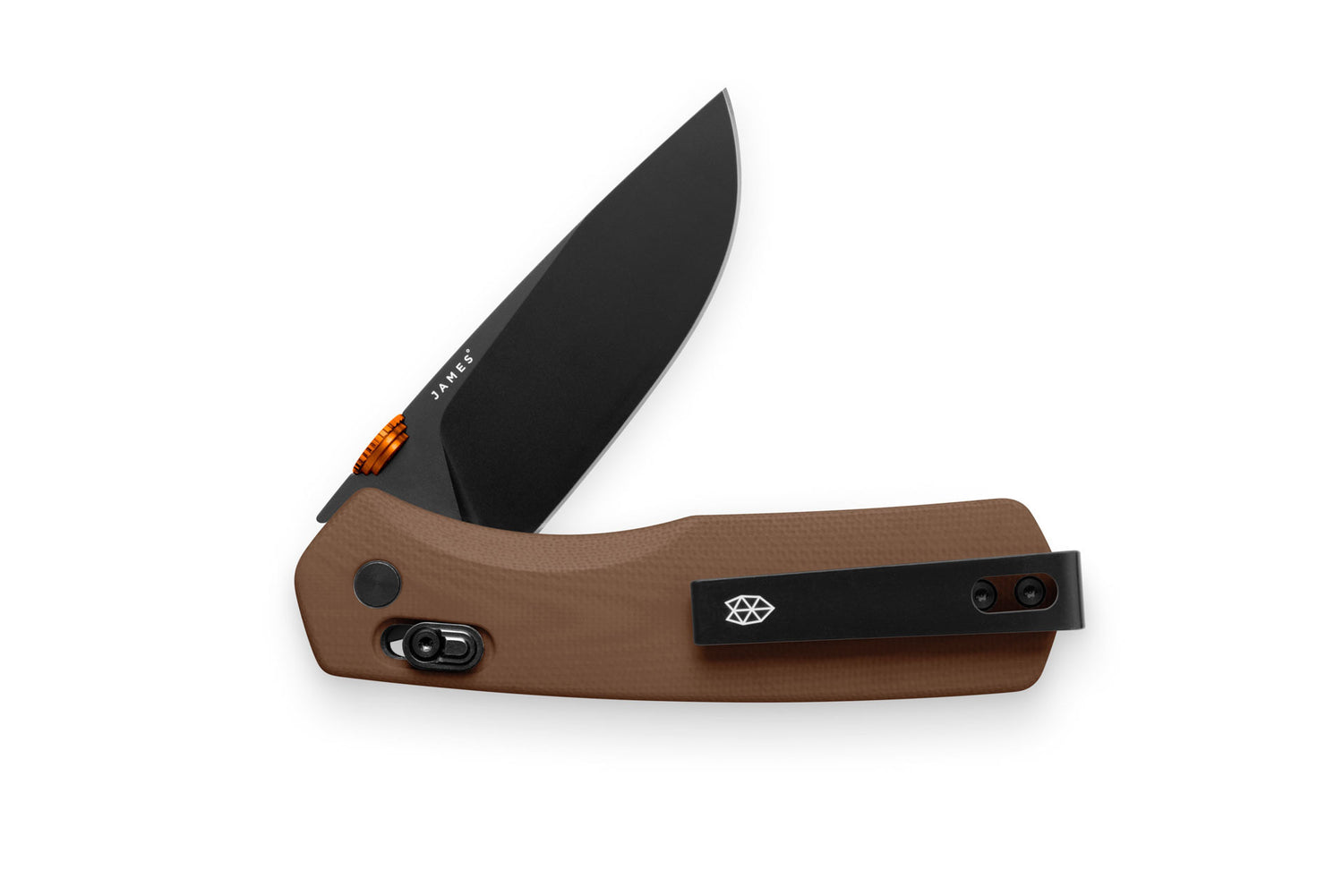 The orange and brown Carter pocket knife.