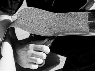 the ellis skateboard griptape cut