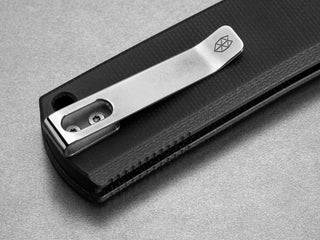 the kline black stainless clip