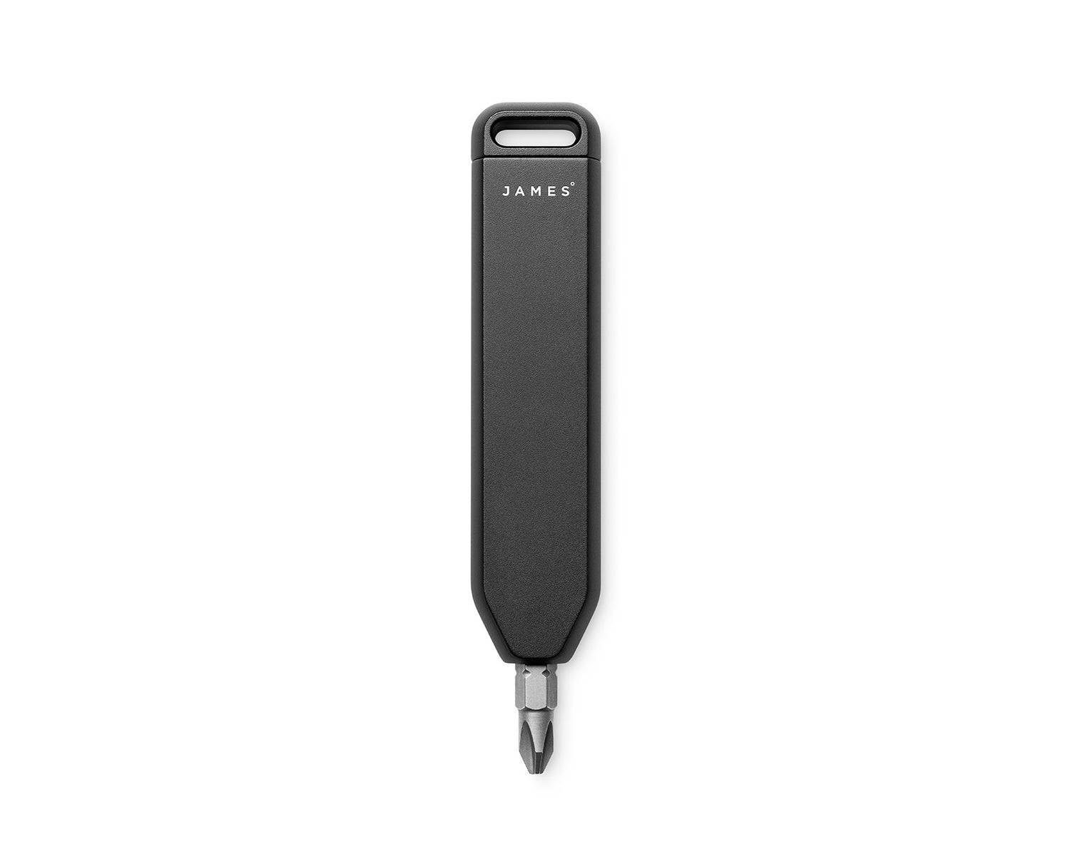 The Warrick EDC Screwdriver in black on a white background.