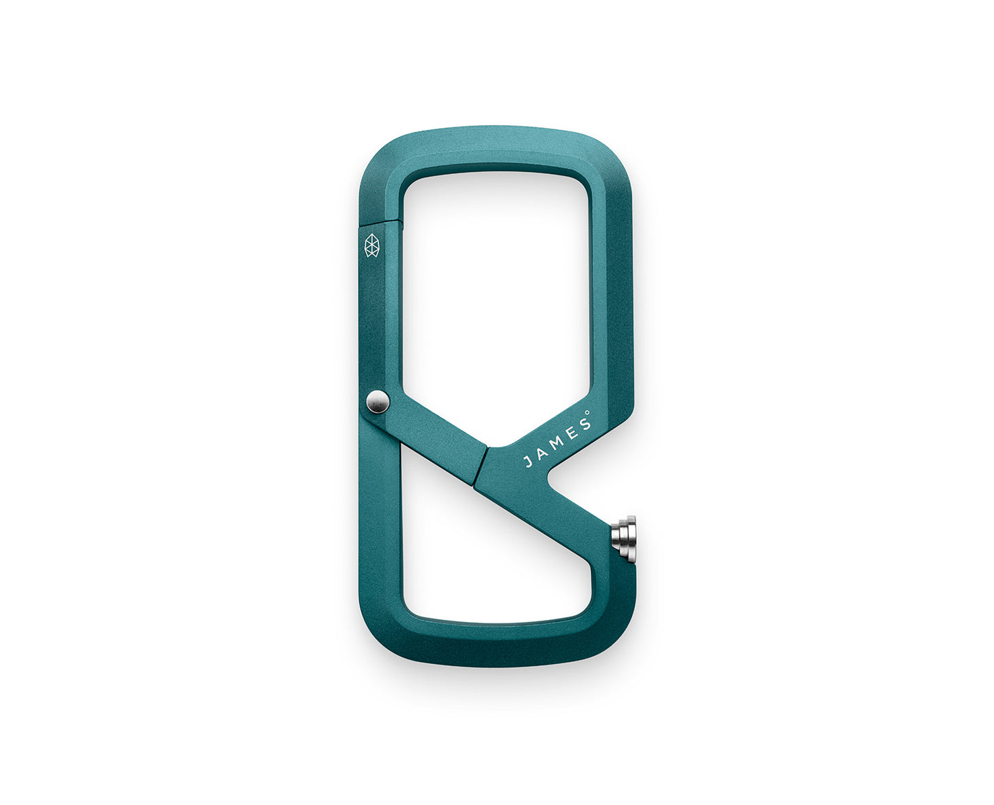 The Mehlville EDC keychain carabiner in emerald.